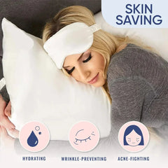 100% real natural mulberry silk pillowcase protects your hair and skin from wrinkles