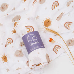 Swaddle multipurpose towel in Cotton Muslin and Bamboo 120x110