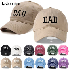 embroidered MOM and DAD visor cap for adults