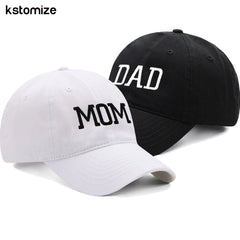 embroidered MOM and DAD visor cap for adults