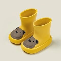 Non-slip rubber rain boots with multi-variant animals