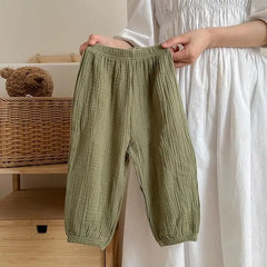 Summer long trousers for children multivariant