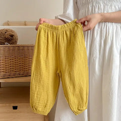 Summer long trousers for children multivariant