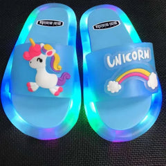 Unicorn LED slippers for children