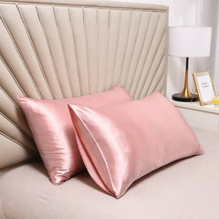 100% real natural mulberry silk pillowcase protects your hair and skin from wrinkles