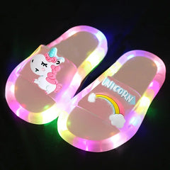 Unicorn LED slippers for children