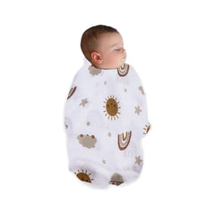 Swaddle multipurpose towel in Cotton Muslin and Bamboo 120x110