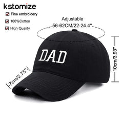 embroidered MOM and DAD visor cap for adults