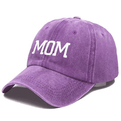 embroidered MOM and DAD visor cap for adults