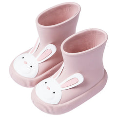 Non-slip rubber rain boots with multi-variant animals