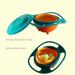 anti-tip gyroscopic bowl for children