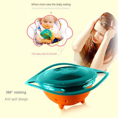 anti-tip gyroscopic bowl for children